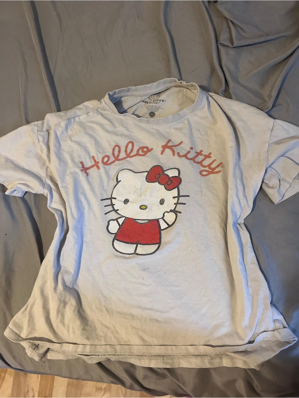 Hello Kitty White Tee with Red Graphic Bow